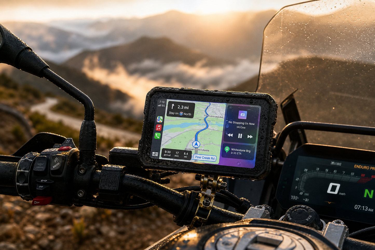 GPS Moto CarPlay 7"